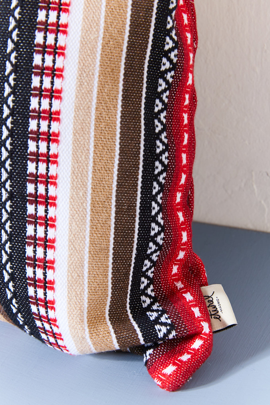 Funda cojín tejido manchego rojo 50cmx50cm