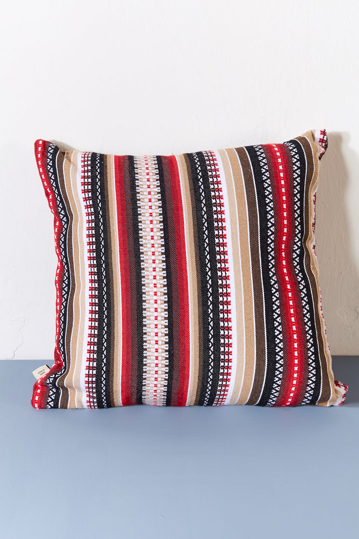 Funda cojín tejido manchego rojo 50cmx50cm